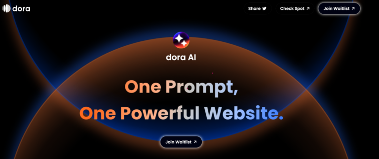 Dora Ai website builder