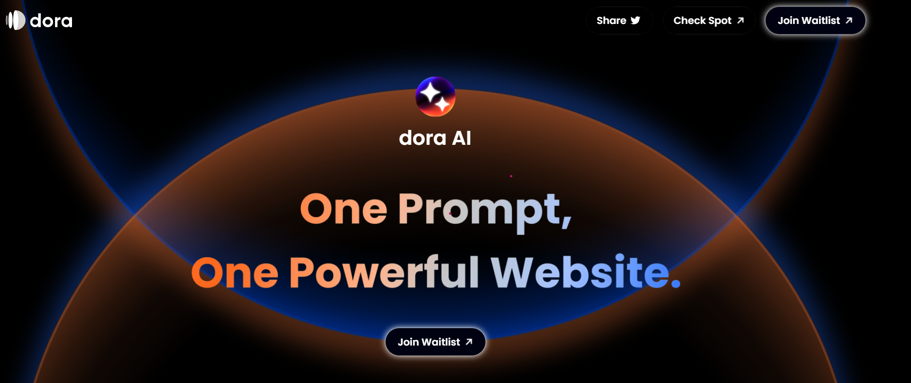 Dora Ai website builder