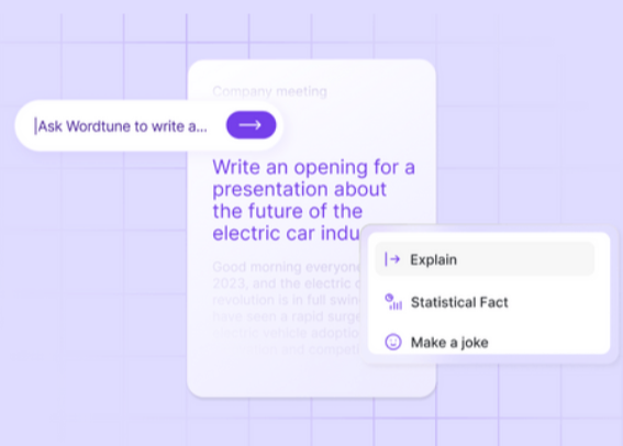 Wordtune AI WRITING ASSISTANT